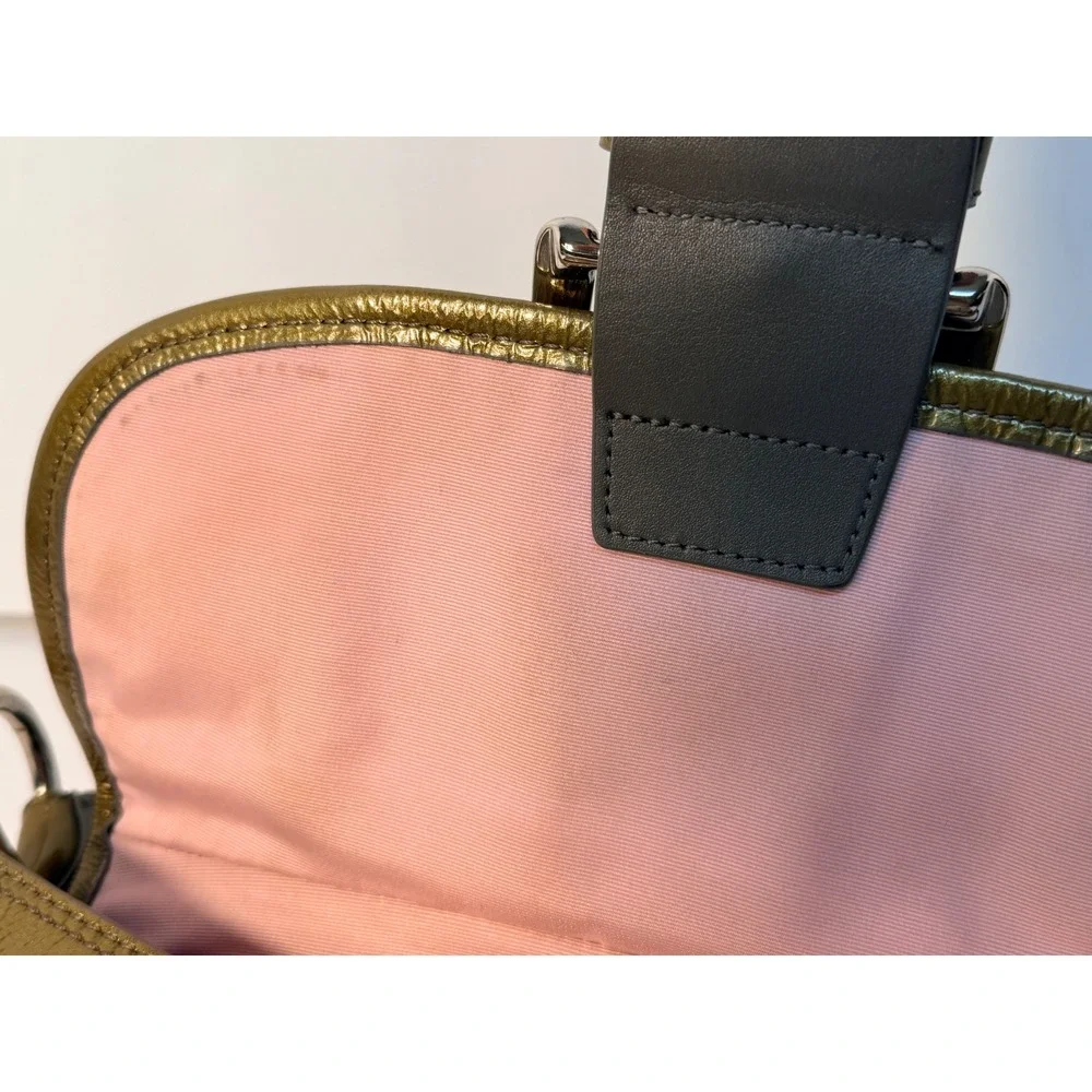 Coach Y2K vintage Soho pleated leather flap shoulder bag GUC